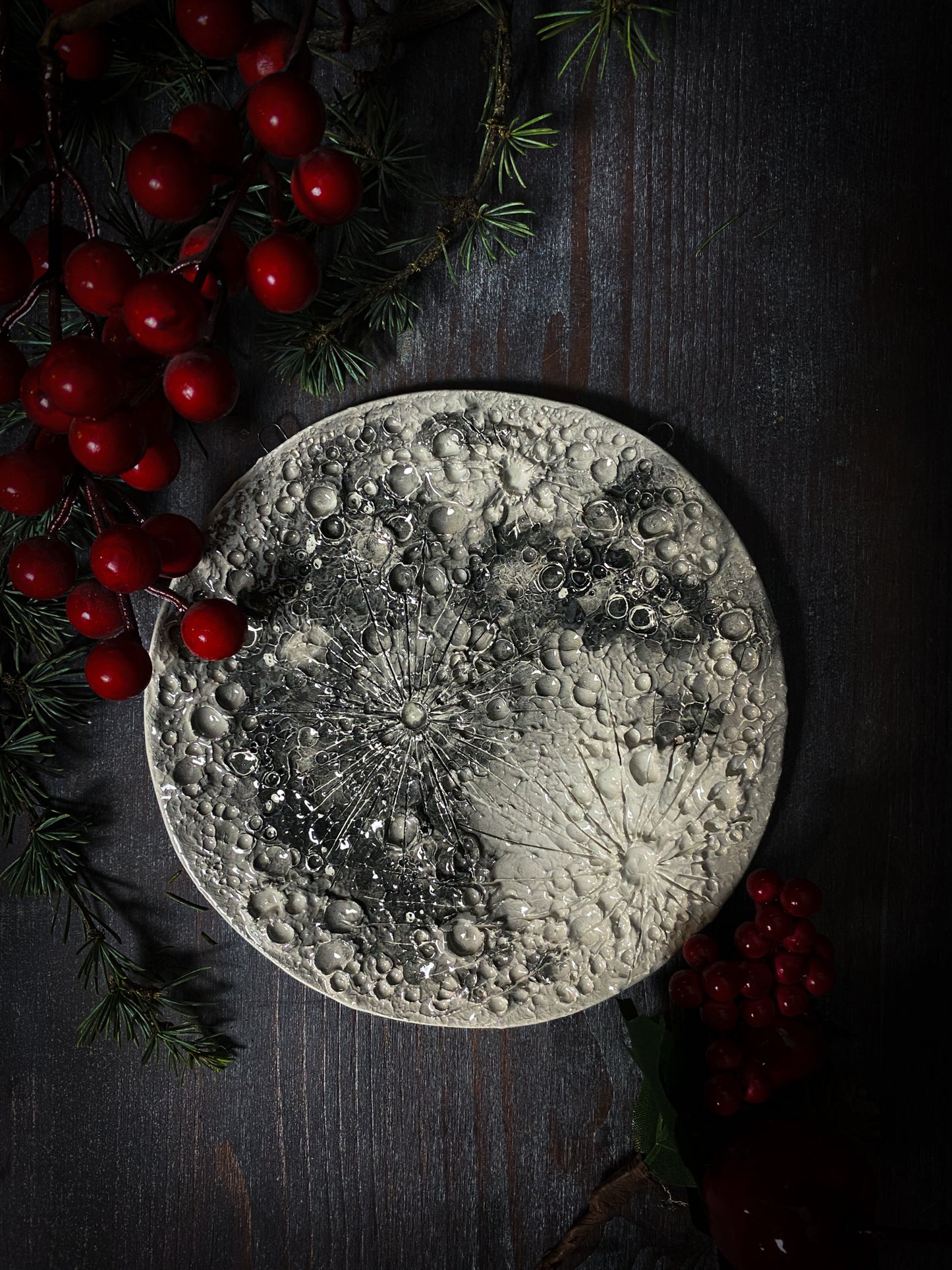 Medium Full Moon | Luna da muro in Ceramica